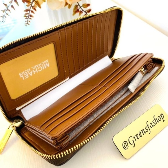 Michael kors large continental wallet in brown signature NEW - Picture 3 of 4